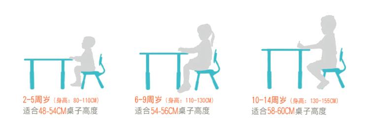 XW-1206W儿童学习桌高度